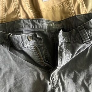 Carhartt Gray Cargo Pants Durable Cotton Blend